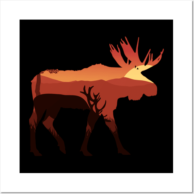 Moose Wall Art by Onceer